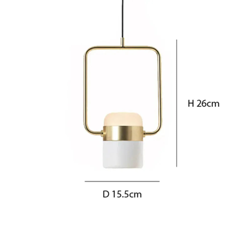 Scandinavian Pendant Light with Metal and Glass Design – Adjustable Height for Modern Interiors 10