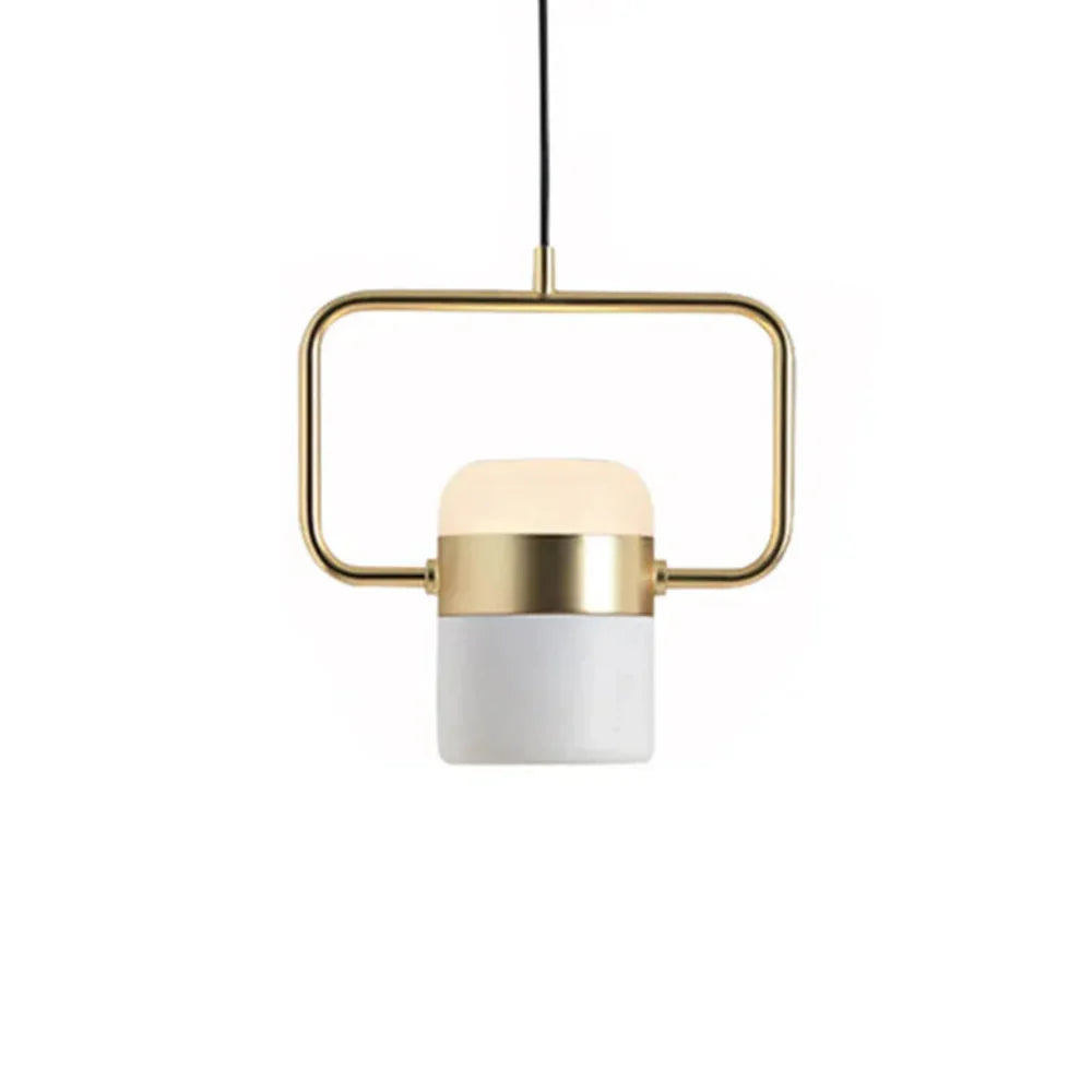Scandinavian Pendant Light with Metal and Glass Design – Adjustable Height for Modern Interiors 9