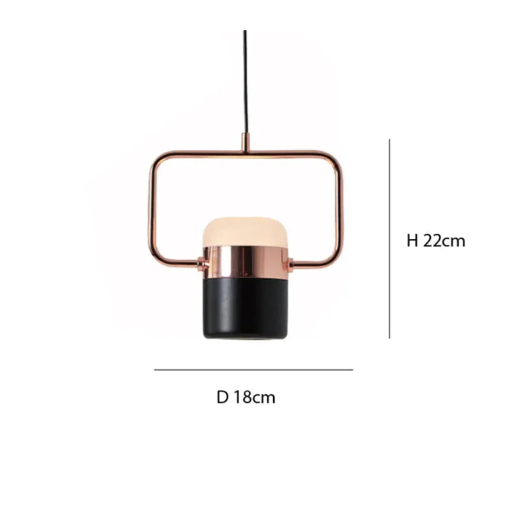 Scandinavian Pendant Light with Metal and Glass Design – Adjustable Height for Modern Interiors 13