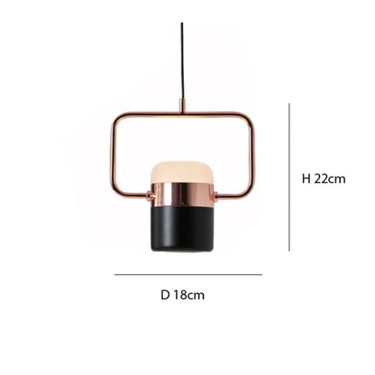 Scandinavian Pendant Light with Metal and Glass Design – Adjustable Height for Modern Interiors 13