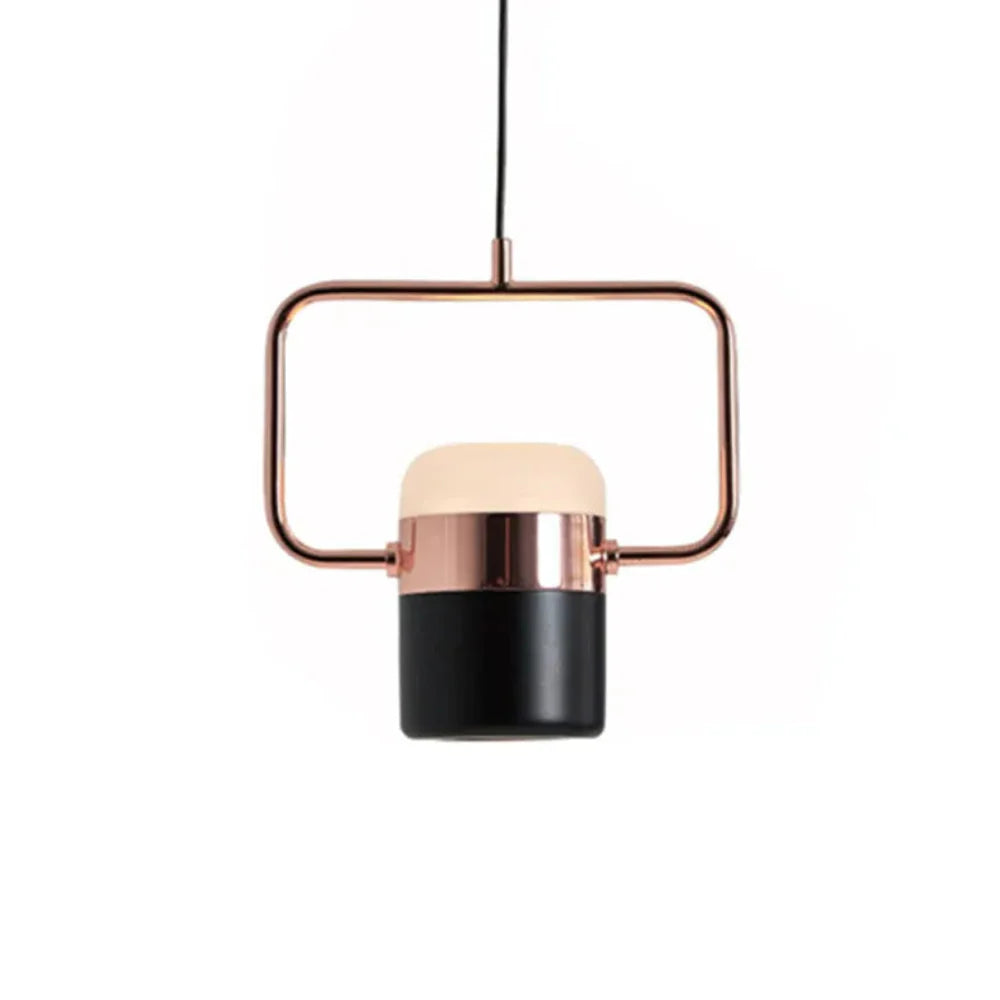 Scandinavian Pendant Light with Metal and Glass Design – Adjustable Height for Modern Interiors 7