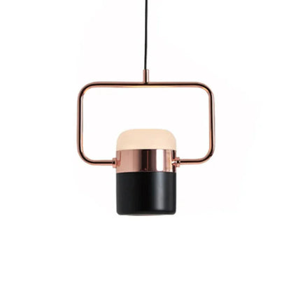 Scandinavian Pendant Light with Metal and Glass Design – Adjustable Height for Modern Interiors 7