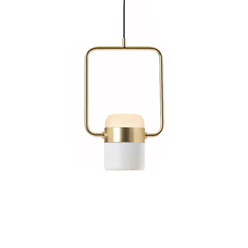 Scandinavian Pendant Light with Metal and Glass Design – Adjustable Height for Modern Interiors 8