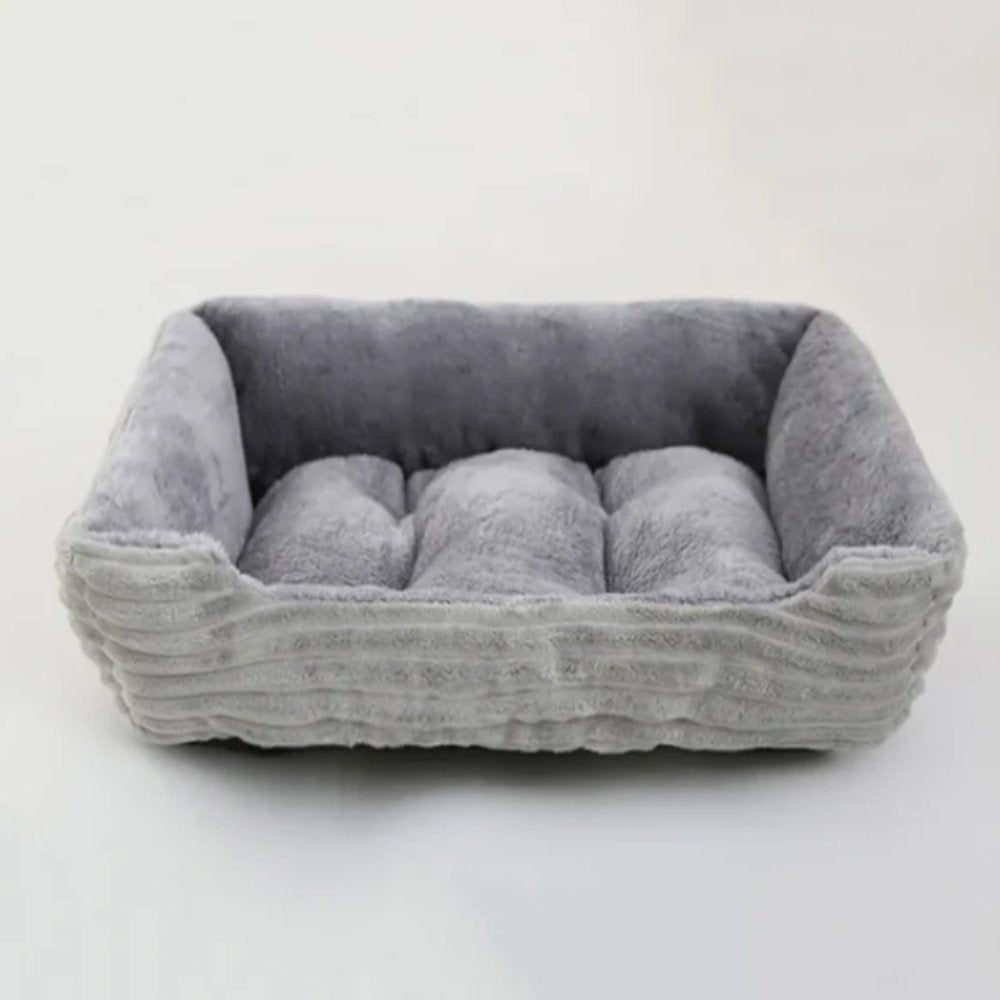 Round Ultra-Plush Dog Bed with Raised Edges for Comfort and Support - Non-Slip Base 1
