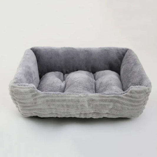 Round Ultra-Plush Dog Bed with Raised Edges for Comfort and Support - Non-Slip Base 1