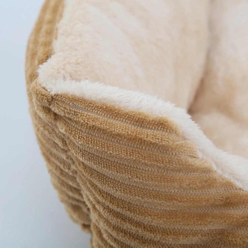 Round Ultra-Plush Dog Bed with Raised Edges for Comfort and Support - Non-Slip Base 3
