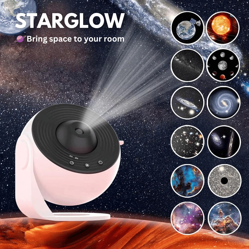 360° Galaxy Projector with 12 HD Discs and Adjustable Focus for Relaxation and Sleep – Home Planetarium Projector 1