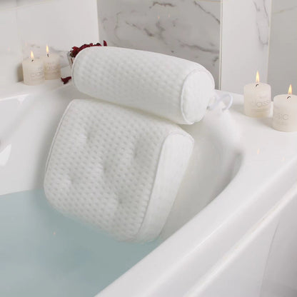 Ergonomic Bath Pillow with Neck and Shoulder Support – Soft Foam and Air-Mesh Design 2
