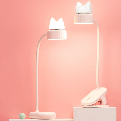 Trendy LED Table Lamp with Cat Ear Design – Rechargeable and Touch Control 2
