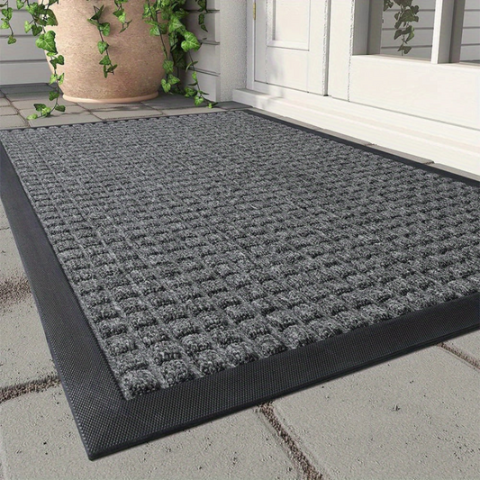 Stylish Outdoor Doormat with Non-Slip Backing – Durable Polypropylene Welcome Mat for Indoor and Outdoor Use, Easy to Clean 1