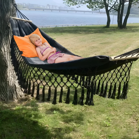 Neora Swing Hammock - Durable Cotton-Polyester Blend, Indoor/Outdoor Use, Easy Setup 1