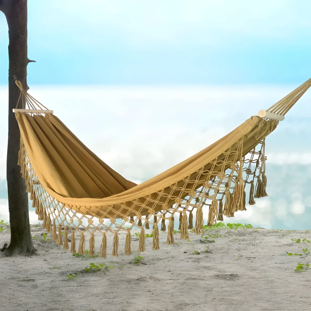 Neora Swing Hammock - Durable Cotton-Polyester Blend, Indoor/Outdoor Use, Easy Setup 4