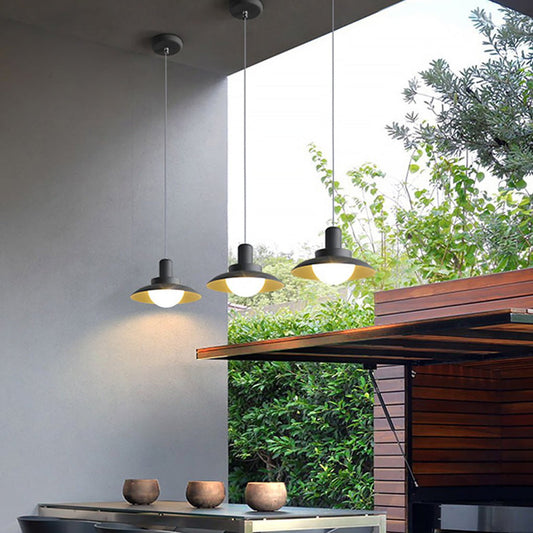 Industrial Pendant Light with Matte Black Finish – Stylish Outdoor and Indoor Lighting 1