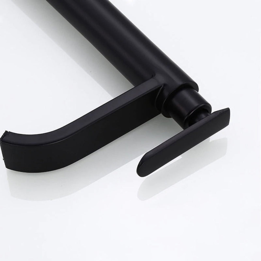 Modern Matte Black Cold Water Faucet for Sink – Minimalist Design with Durable Stainless Steel Construction 5