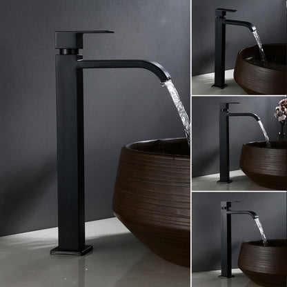 Modern Matte Black Cold Water Faucet for Sink – Minimalist Design with Durable Stainless Steel Construction 8