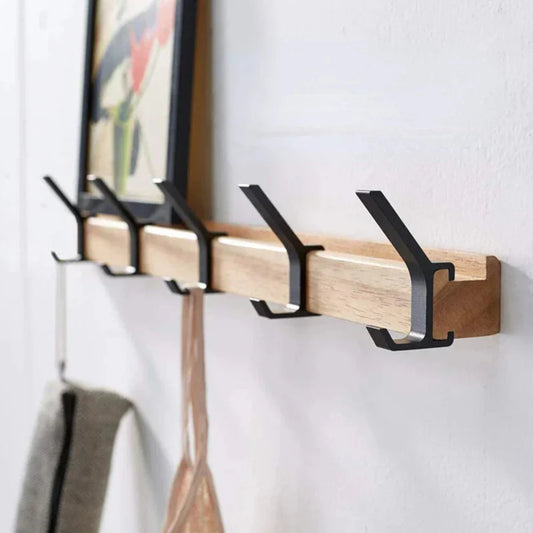 Nordic Design Wall Coat Rack with Movable Double Hooks – Stylish and Durable Storage Solution 1