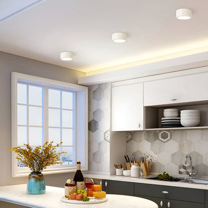 Zeitgenössische Flush Mount LED-Deckenleuchte - Sanfte Beleuchtung mit nordischem Design