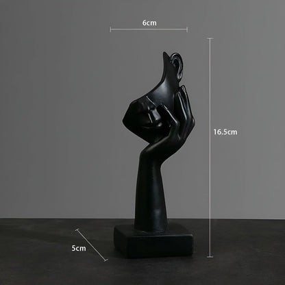 Abstract Resin Sculpture – Minimalist Nordic Design for Home and Office Décor 10