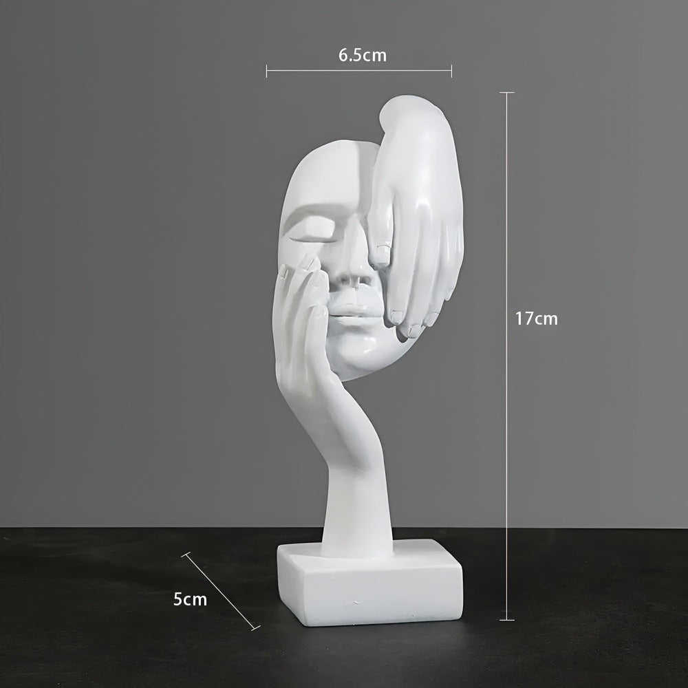 Abstract Resin Sculpture – Minimalist Nordic Design for Home and Office Décor 4