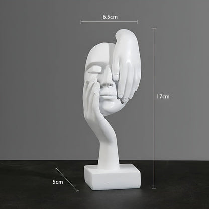Abstract Resin Sculpture – Minimalist Nordic Design for Home and Office Décor 4