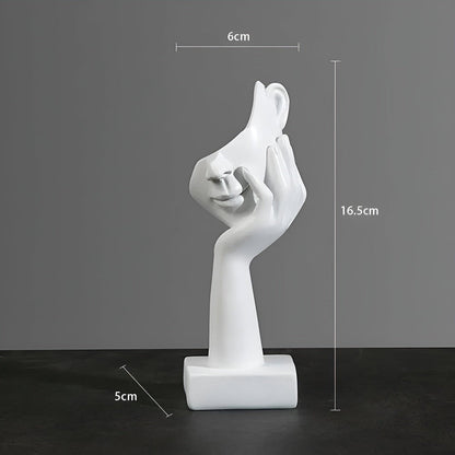 Abstract Resin Sculpture – Minimalist Nordic Design for Home and Office Décor 5