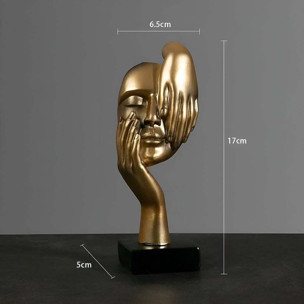 Abstract Resin Sculpture – Minimalist Nordic Design for Home and Office Décor 7