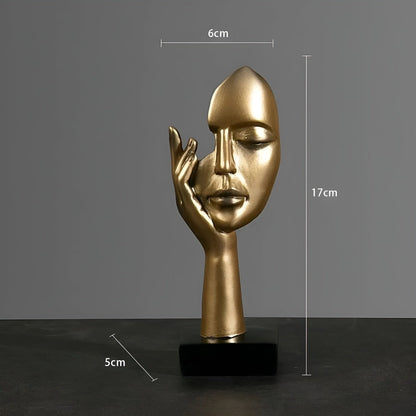 Abstract Resin Sculpture – Minimalist Nordic Design for Home and Office Décor 8