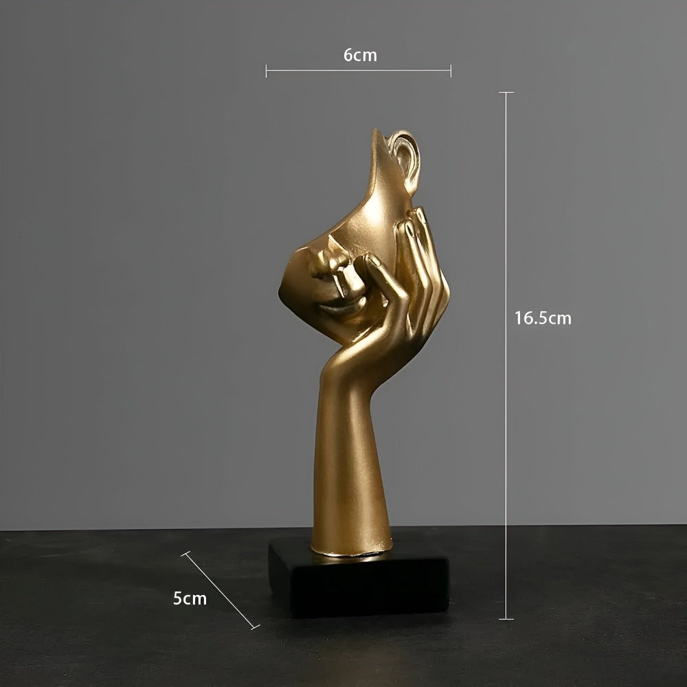 Abstract Resin Sculpture – Minimalist Nordic Design for Home and Office Décor 9