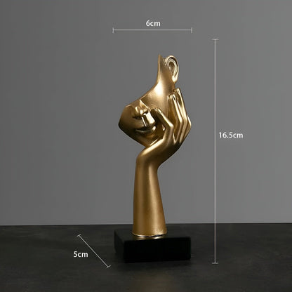 Abstract Resin Sculpture – Minimalist Nordic Design for Home and Office Décor 9