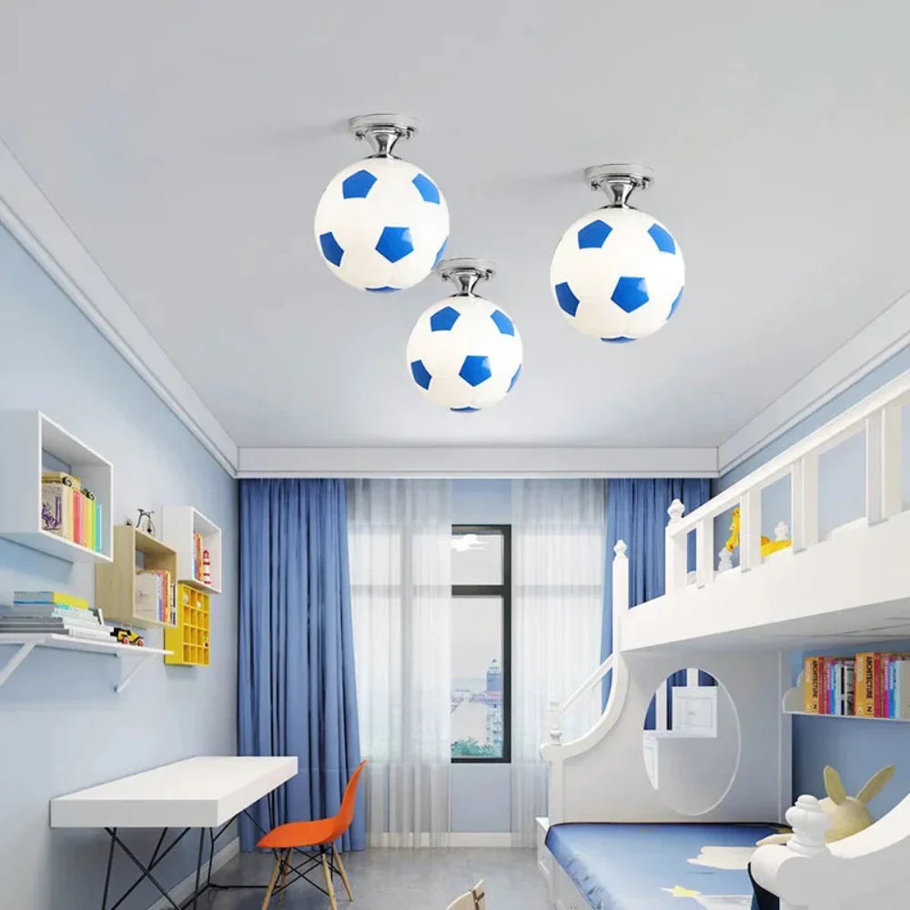 Football-Inspired LED Ceiling Light for Kids' Rooms – Stylish and Playful Design 5