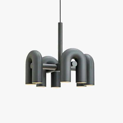 Scandinavian U-Shaped Pendant Light with Adjustable Suspension – Warm White LED Lighting 7