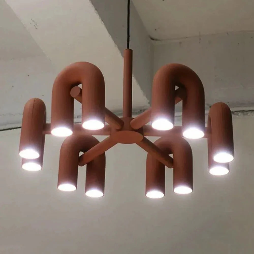 Scandinavian U-Shaped Pendant Light with Adjustable Suspension – Warm White LED Lighting 5