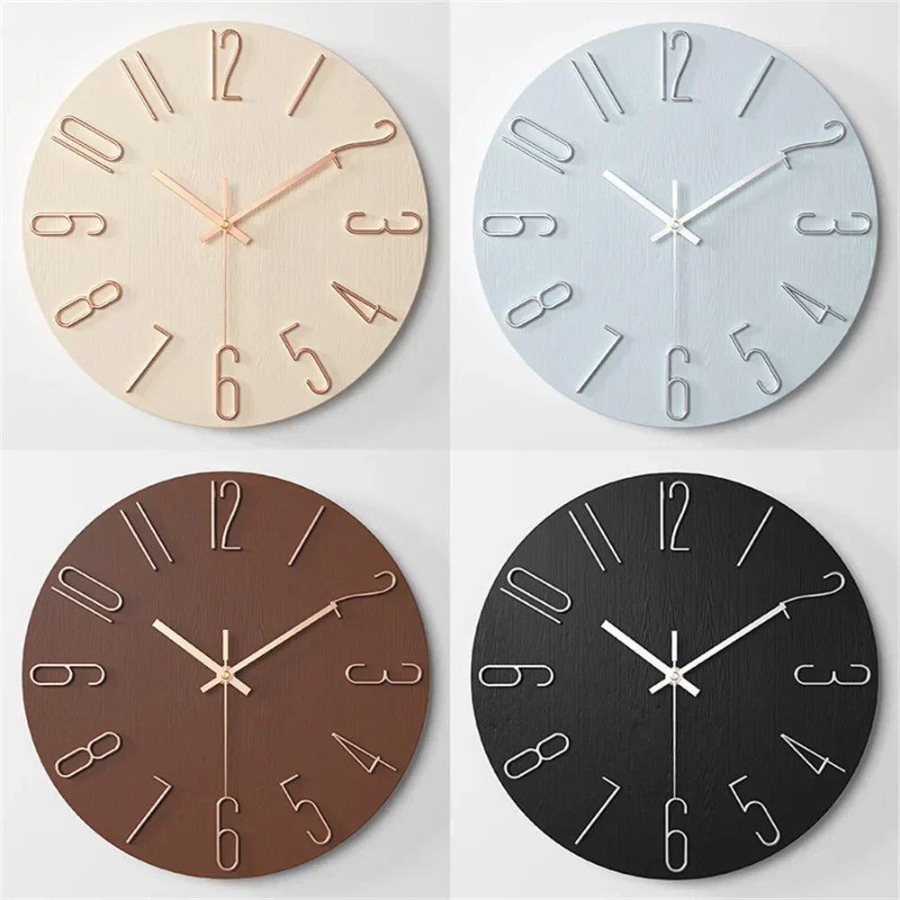 Minimalist Wall Clock with 3D Design – Silent Quartz Movement for Modern Interiors 5