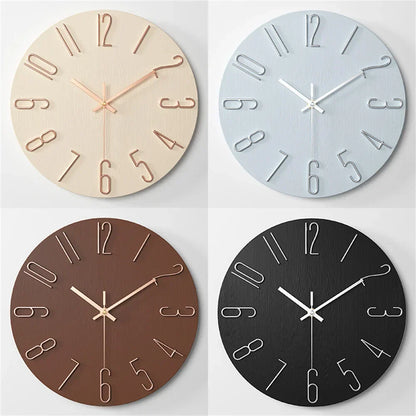 Minimalist Wall Clock with 3D Design – Silent Quartz Movement for Modern Interiors 5