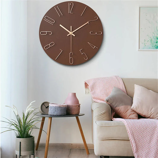 Minimalist Wall Clock with 3D Design – Silent Quartz Movement for Modern Interiors 1