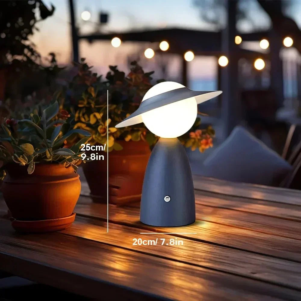 Wireless LED Table Lamp with Touch Control – Rechargeable, Modern Design for Home and Outdoor Use 1