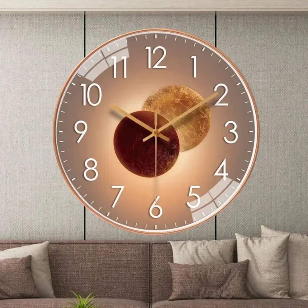 Modern Designer Wall Clock – Minimalist Silent Quartz Clock for Home and Office Decor 2