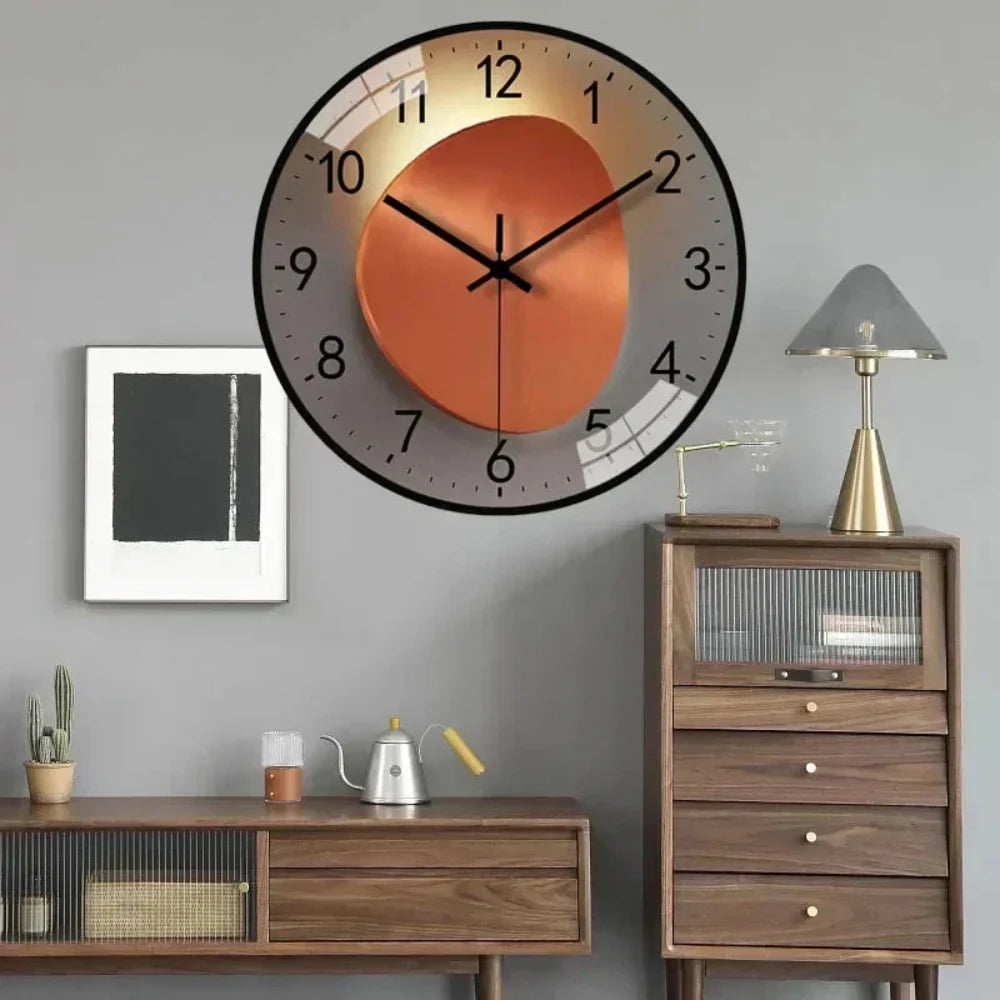 Modern Designer Wall Clock – Minimalist Silent Quartz Clock for Home and Office Decor 4