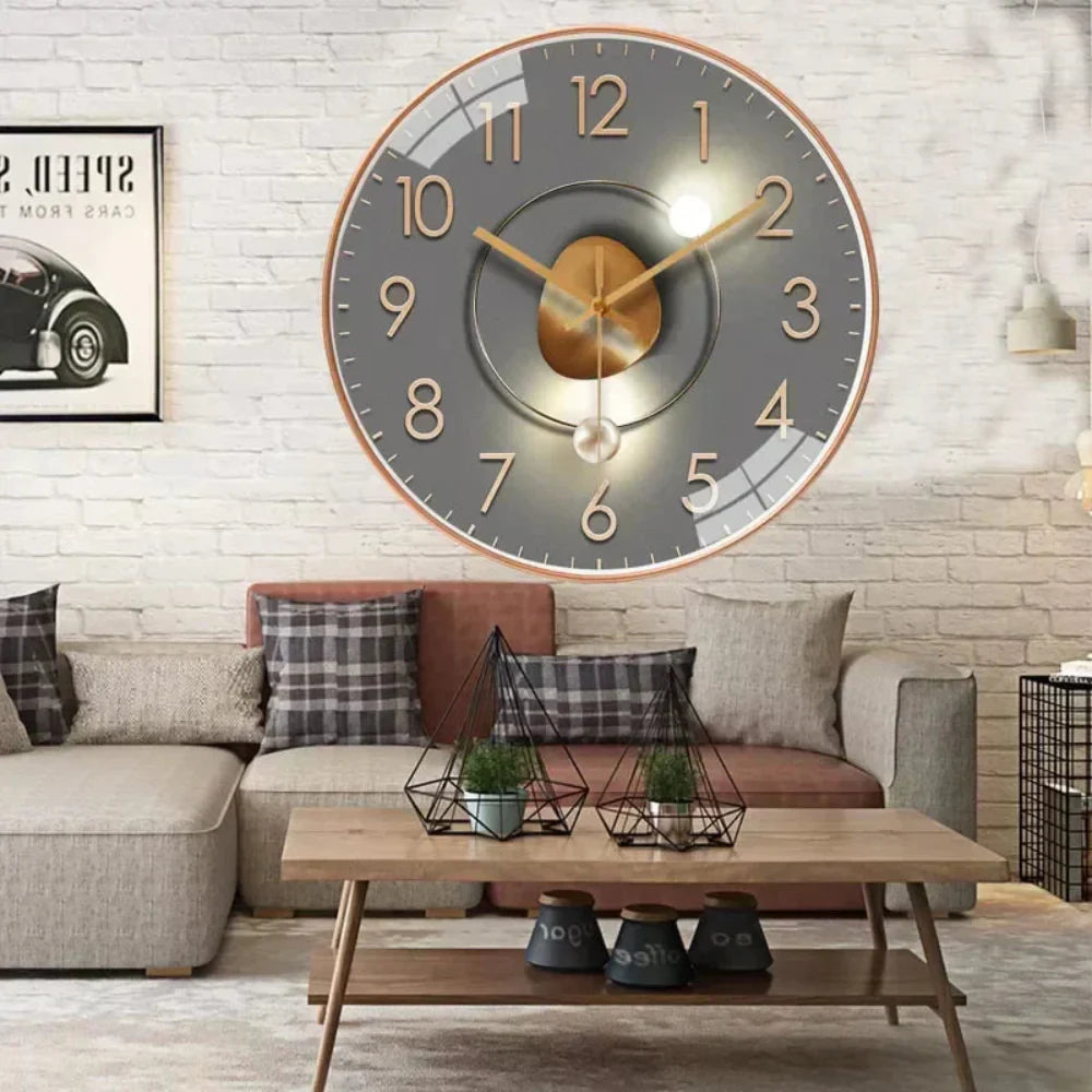 Modern Designer Wall Clock – Minimalist Silent Quartz Clock for Home and Office Decor 6