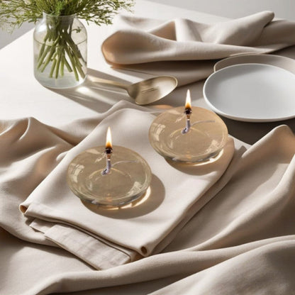 Refillable Glass Oil Lamp - Minimalist Design for Indoor and Outdoor Use 6