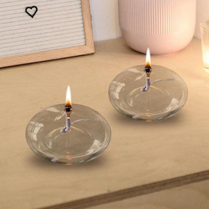 Refillable Glass Oil Lamp - Minimalist Design for Indoor and Outdoor Use 4