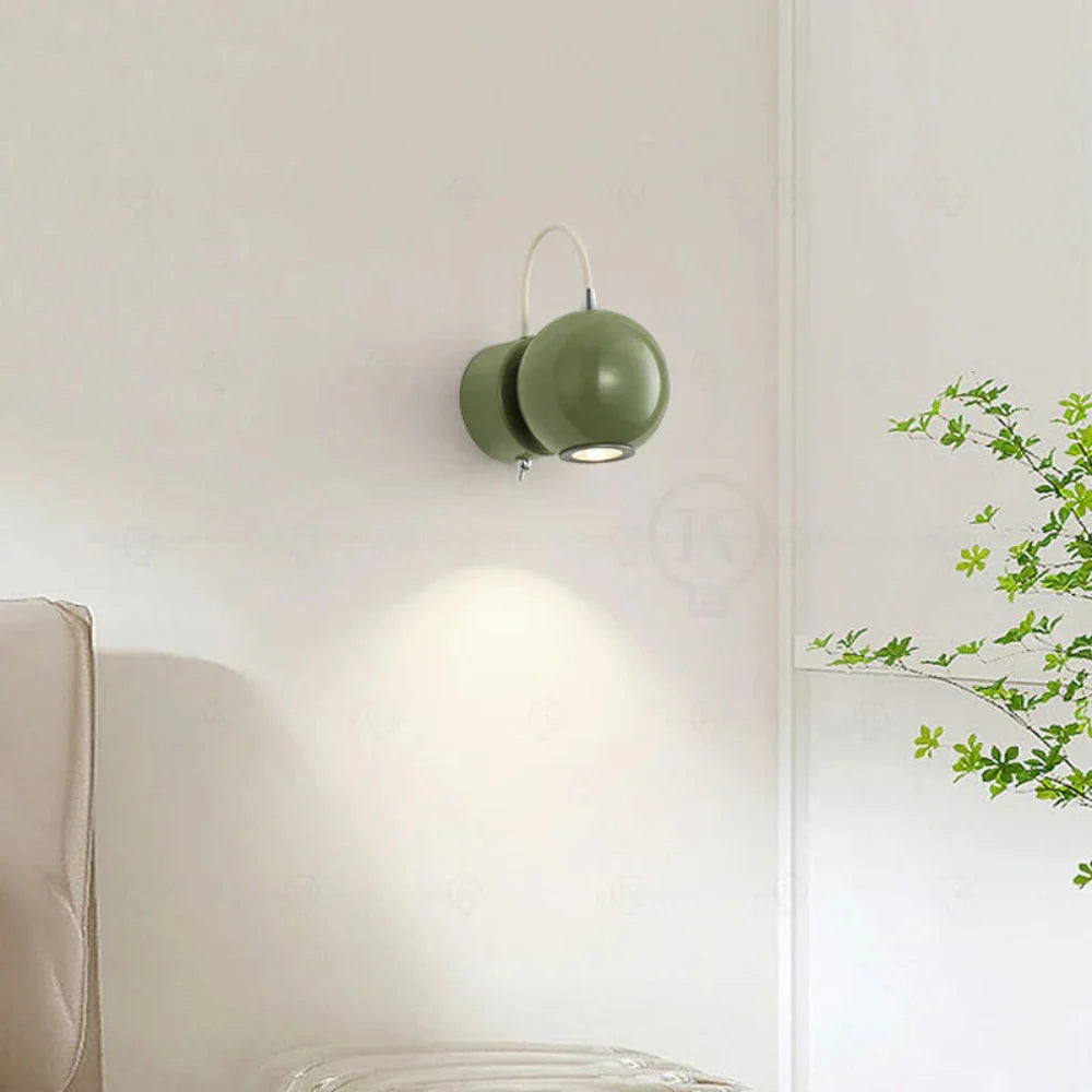 Modern Wall Light Sconce with Elegant Sphere Design and LED Bulb – Ideal for Bedroom, Living Room, or Hallway 5