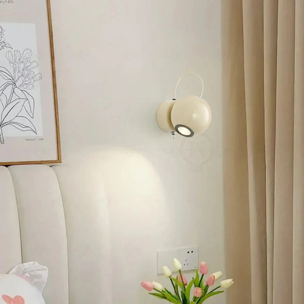 Modern Wall Light Sconce with Elegant Sphere Design and LED Bulb – Ideal for Bedroom, Living Room, or Hallway 6