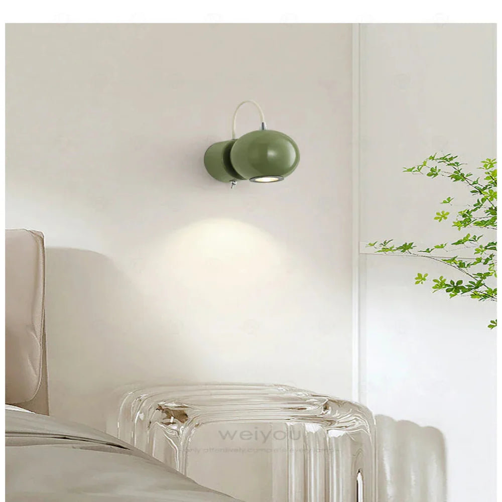 Modern Wall Light Sconce with Elegant Sphere Design and LED Bulb – Ideal for Bedroom, Living Room, or Hallway 8