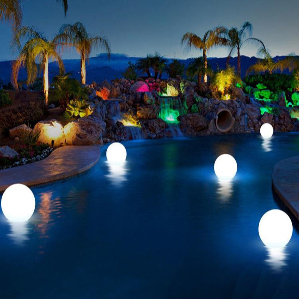 Waterproof RGB LED Garden and Pool Orb Light with Remote Control – Rechargeable Outdoor Decorative Light 2