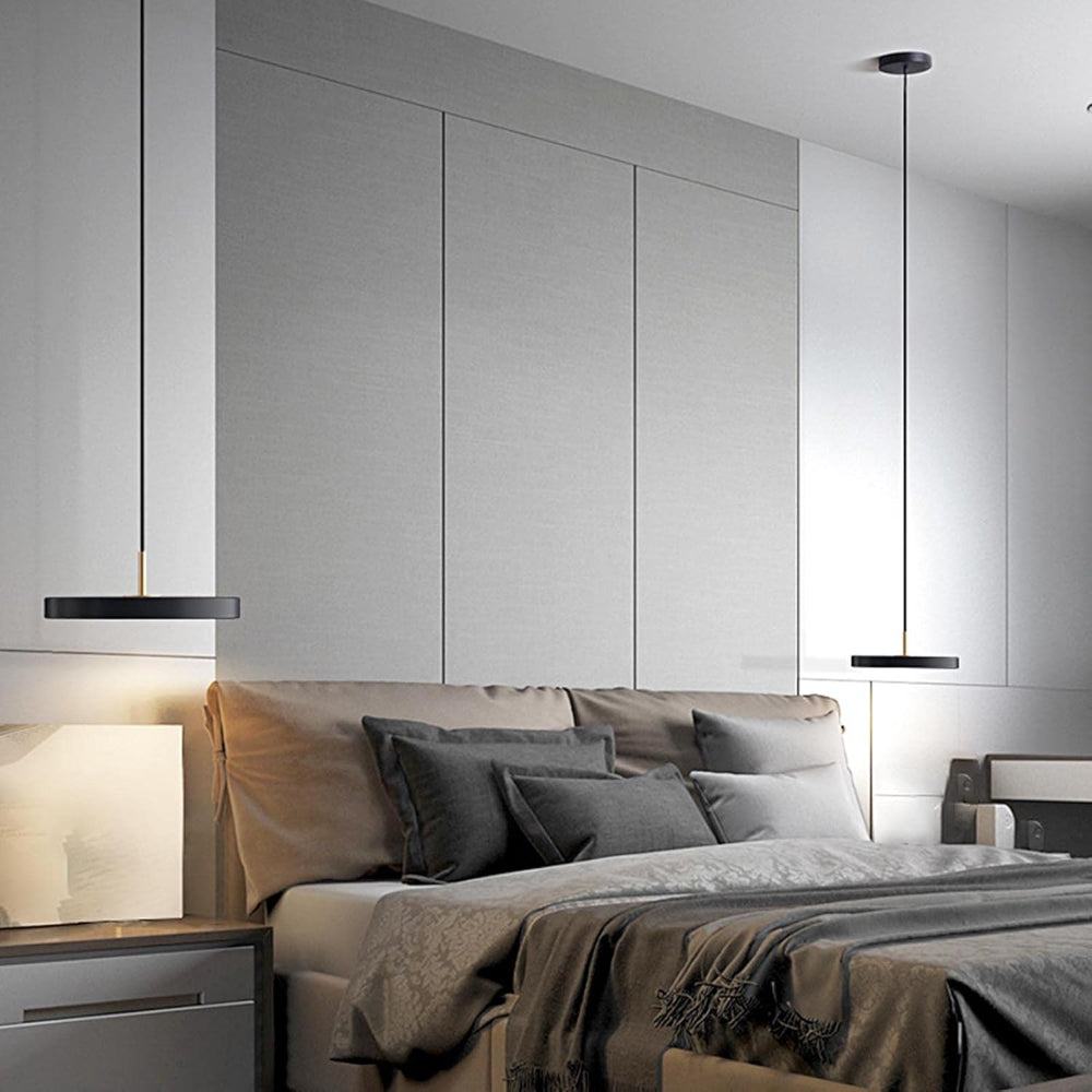 Modern Circular LED Pendant Light with Adjustable Height – Energy Efficient Lighting for Home and Office 3