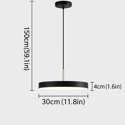 Modern Circular LED Pendant Light with Adjustable Height – Energy Efficient Lighting for Home and Office 9