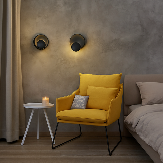 Modern Adjustable LED Wall Light – 350° Rotatable Fixture for Stylish Home Illumination 1