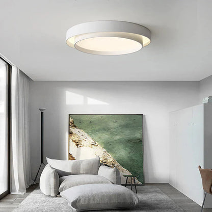 Modern LED Ceiling Light with Double Ring Design – Energy Efficient Flush Mount Fixture 5