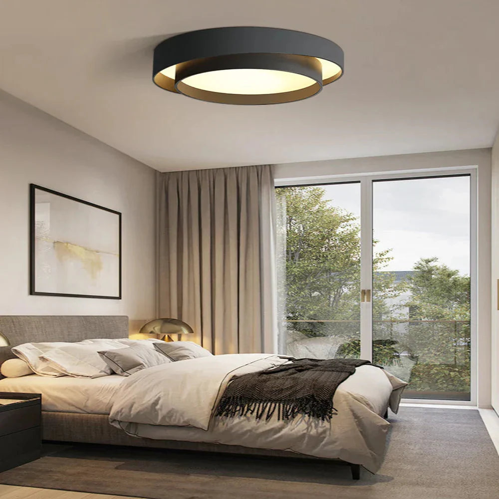 Modern LED Ceiling Light with Double Ring Design – Energy Efficient Flush Mount Fixture 6